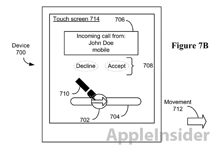 苹果获第三项滑动解锁专利