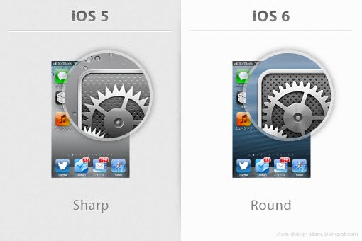 iOS 6 与 iOS 5 之间的像素级差异