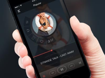 Music player app @2x ui设计