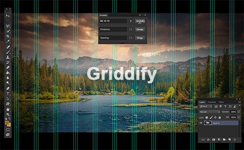 Griddify – 快速生成Photoshop参考线扩展工具