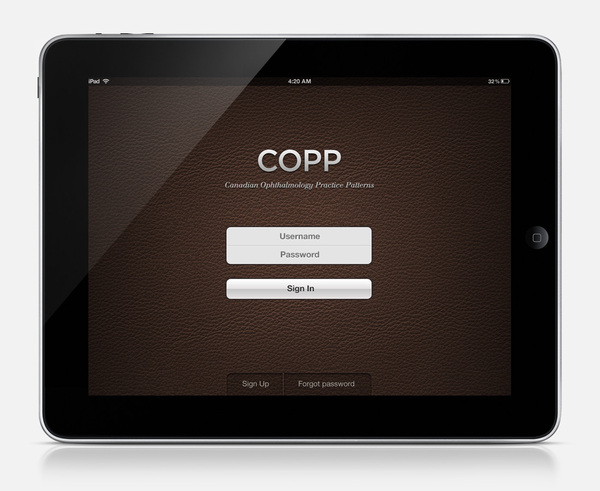 COPP iPad app界面设计欣赏